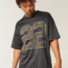 Jersey mit Baggy-Muster und Grafik