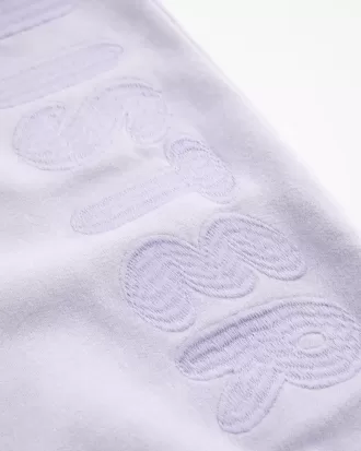 Jogginghose mit weitem Bein und Logo