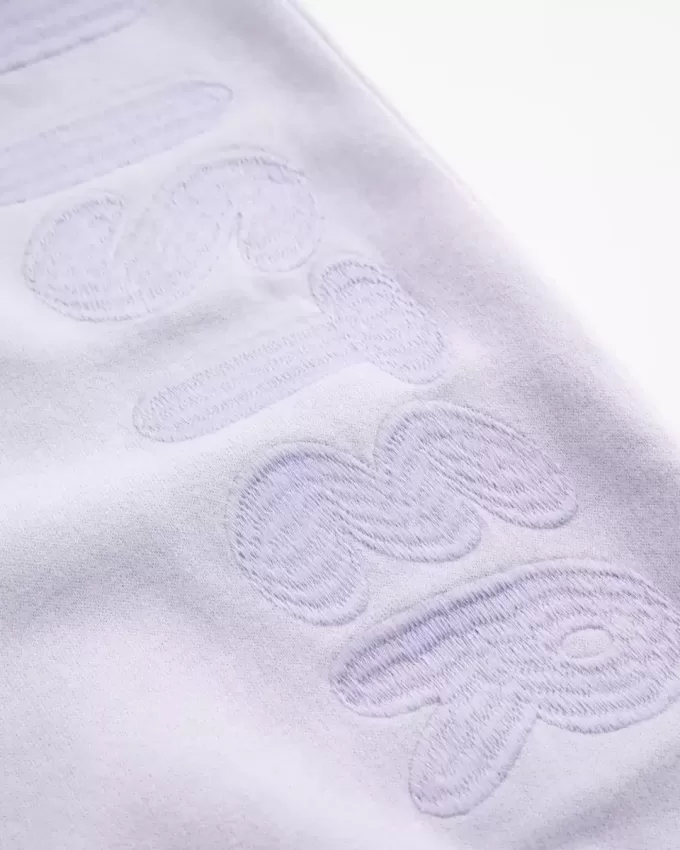 Jogginghose mit weitem Bein und Logo Jogginghose mit weitem Bein und Logo