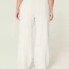 Jogginghose mit weitem Bein und New York-Grafik Jogginghose mit weitem Bein und New York-Grafik