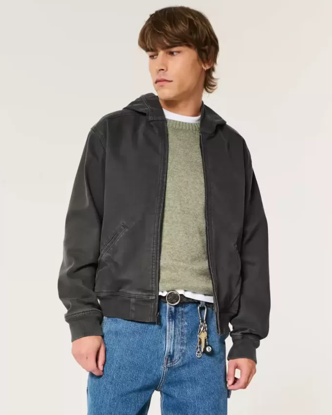 Kapuzenjacke mit Reißverschluss