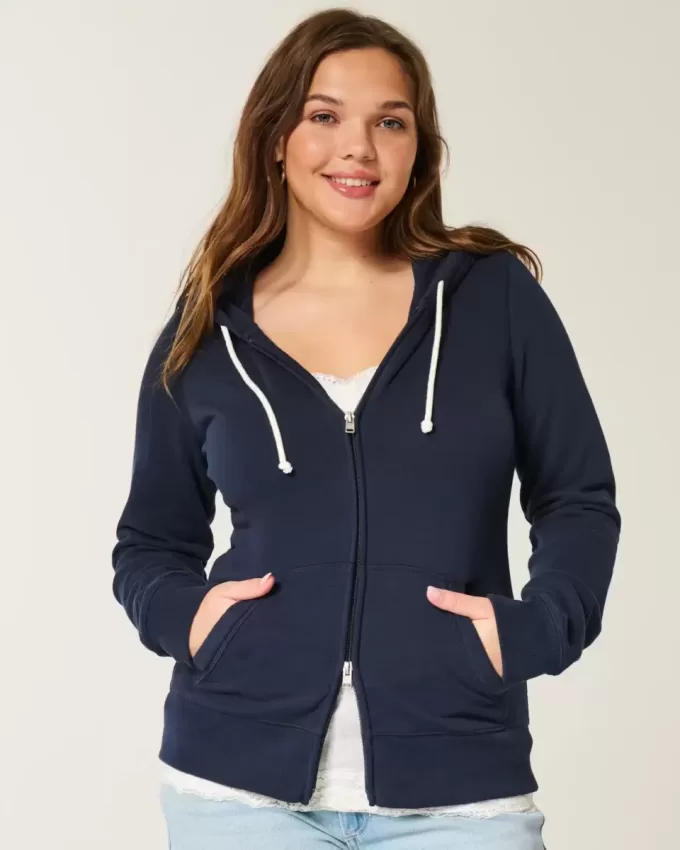 Kapuzenjacke mit Reißverschluss