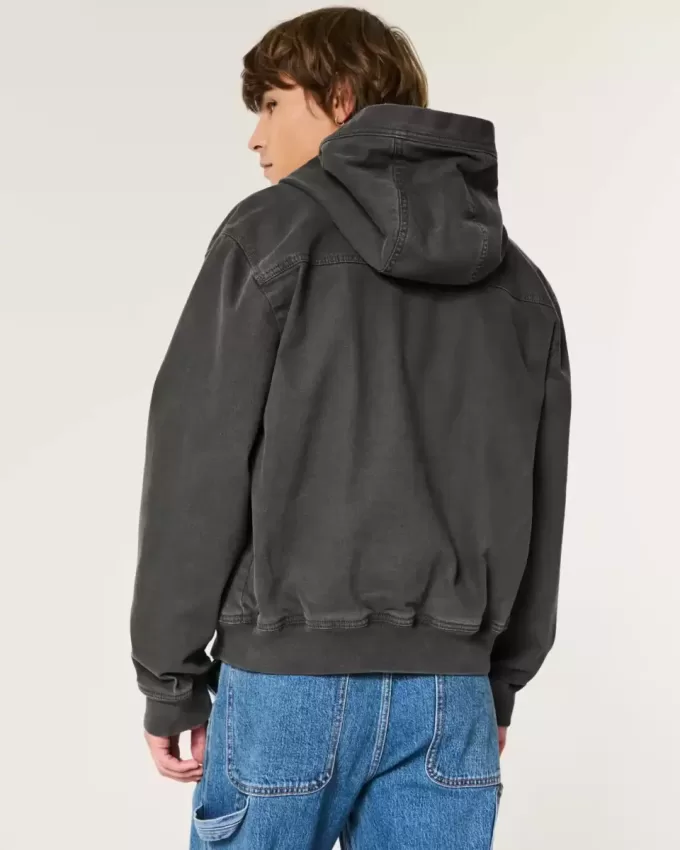 Kapuzenjacke mit Reißverschluss