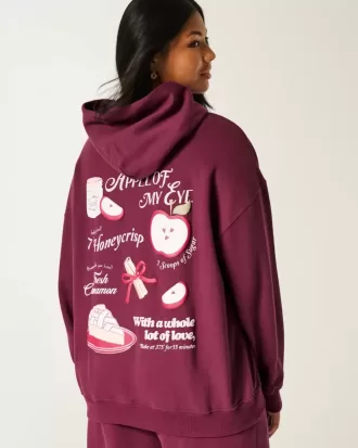 Kapuzenpullover mit Apple-Grafik