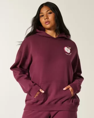 Kapuzenpullover mit Apple-Grafik