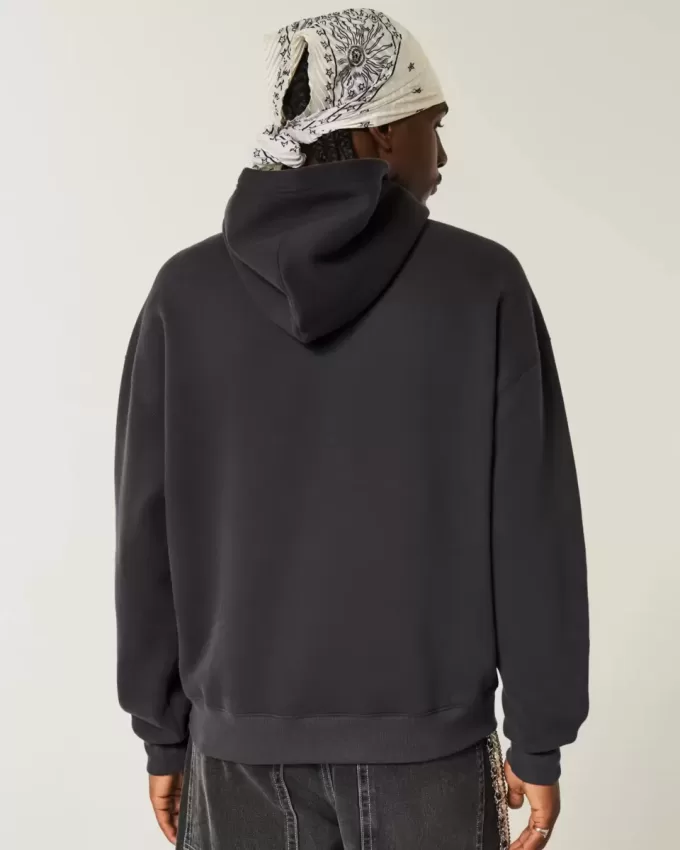 Kapuzenpullover mit Boxy Yeet-Grafik Kapuzenpullover mit Boxy Yeet-Grafik