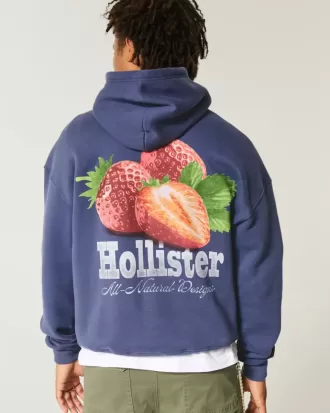 Kapuzenpullover mit Erdbeer-Logo-Grafik
