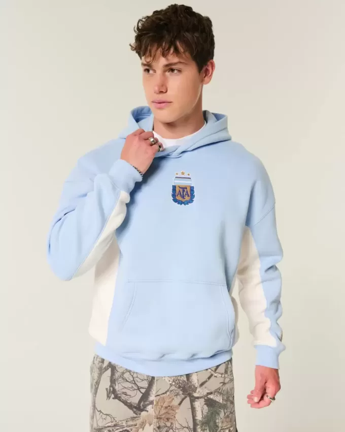 Kapuzenpullover mit Grafik des argentinischen Fußballverbands Kapuzenpullover mit Grafik des argentinischen Fußballverbands