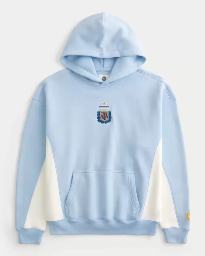 Kapuzenpullover mit Grafik des argentinischen Fußballverbands Kapuzenpullover mit Grafik des argentinischen Fußballverbands