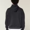 Kapuzenpullover mit kastenförmigem Totenkopf-Grafik