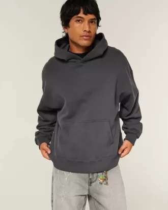 Kapuzenpullover mit rechteckiger Passform