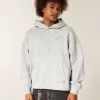 Kapuzenpullover mit rechteckiger Passform Kapuzenpullover mit rechteckiger Passform