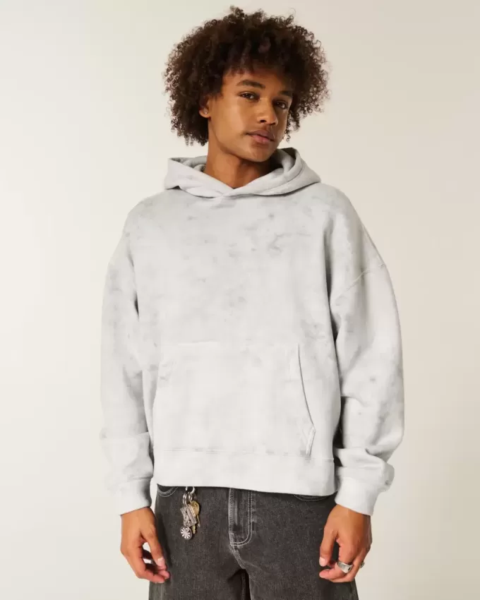 Kapuzenpullover mit rechteckiger Passform Kapuzenpullover mit rechteckiger Passform