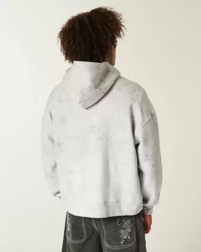 Kapuzenpullover mit rechteckiger Passform Kapuzenpullover mit rechteckiger Passform