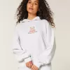 Kapuzenpullover mit Teddybär-Grafik Kapuzenpullover mit Teddybär-Grafik