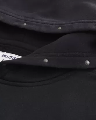 Kastenförmiger Hoodie mit Nieten