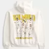 Kastenförmiger Hoodie mit Real Madrid CF-Grafik