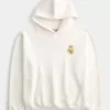 Kastenförmiger Hoodie mit Real Madrid CF-Grafik