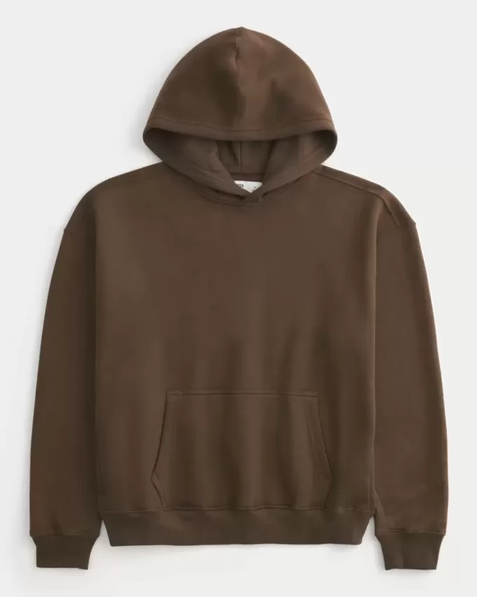 Kastenförmiger Kapuzenpullover