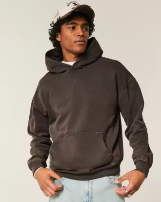 Kastenförmiger Kapuzenpullover