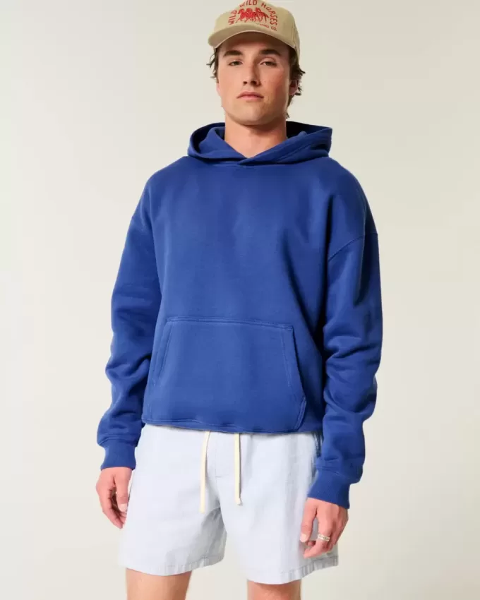 Kastenförmiger Kapuzenpullover Kastenförmiger Kapuzenpullover