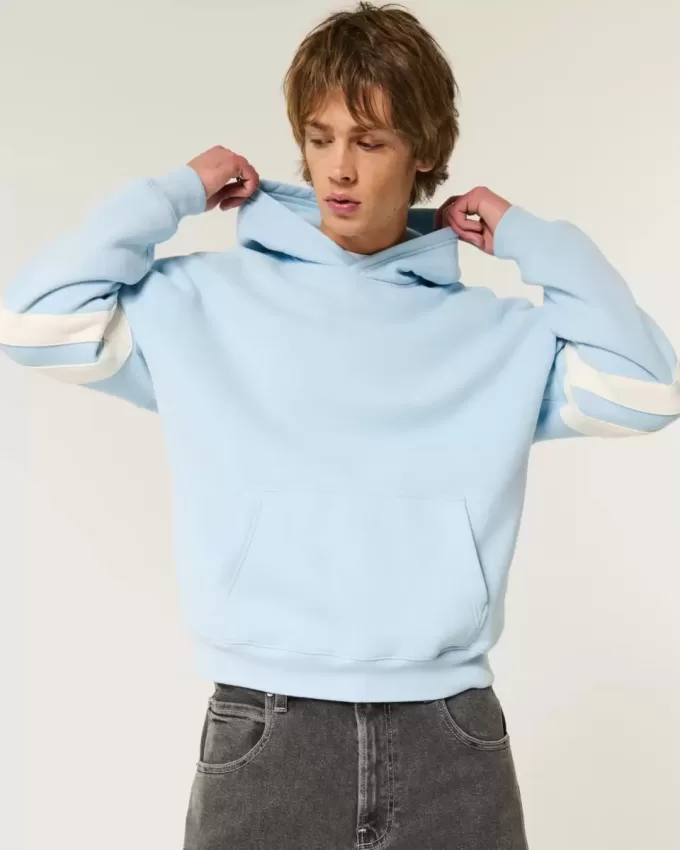 Kastenförmiger Kapuzenpullover