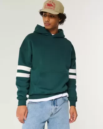 Kastenförmiger Kapuzenpullover