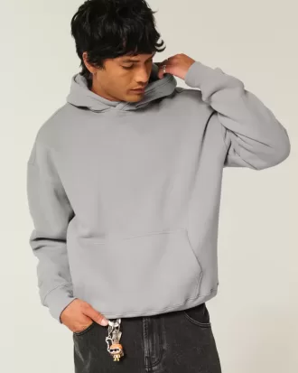 Kastenförmiger Kapuzenpullover