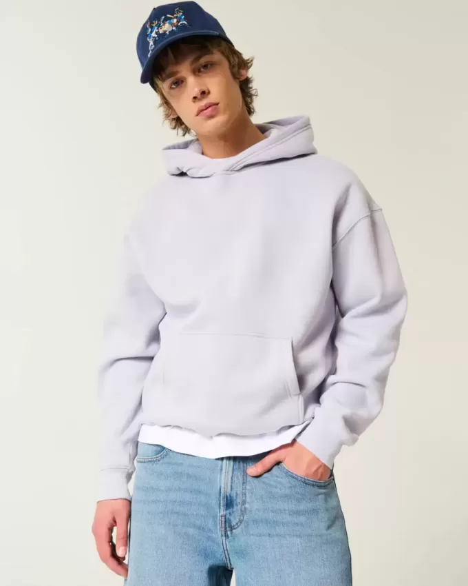 Kastenförmiger Kapuzenpullover Kastenförmiger Kapuzenpullover