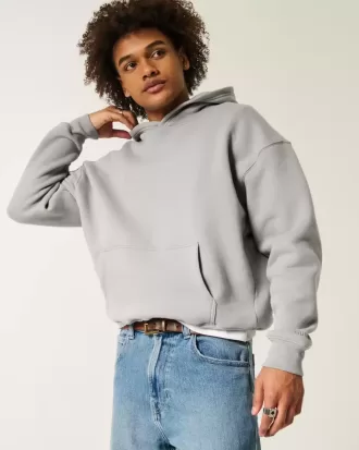 Kastenförmiger Kapuzenpullover