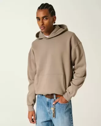 Kastenförmiger Kapuzenpullover