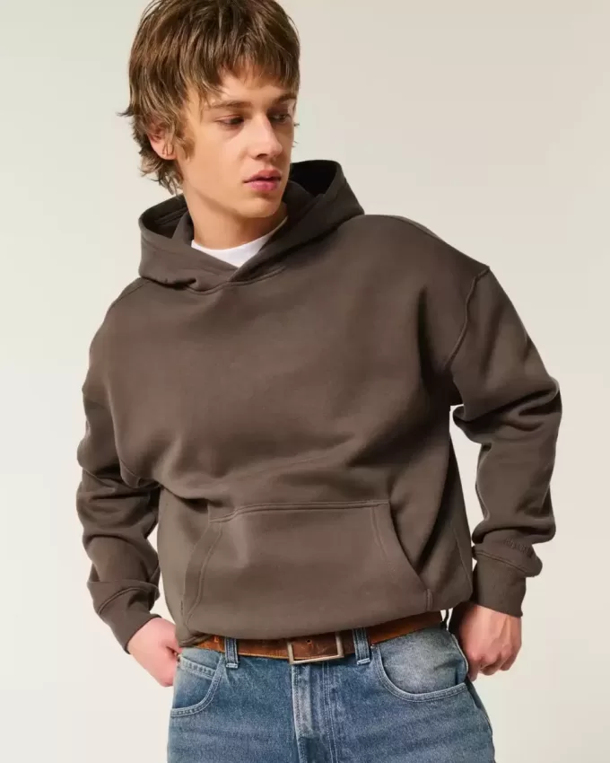 Kastenförmiger Kapuzenpullover Kastenförmiger Kapuzenpullover
