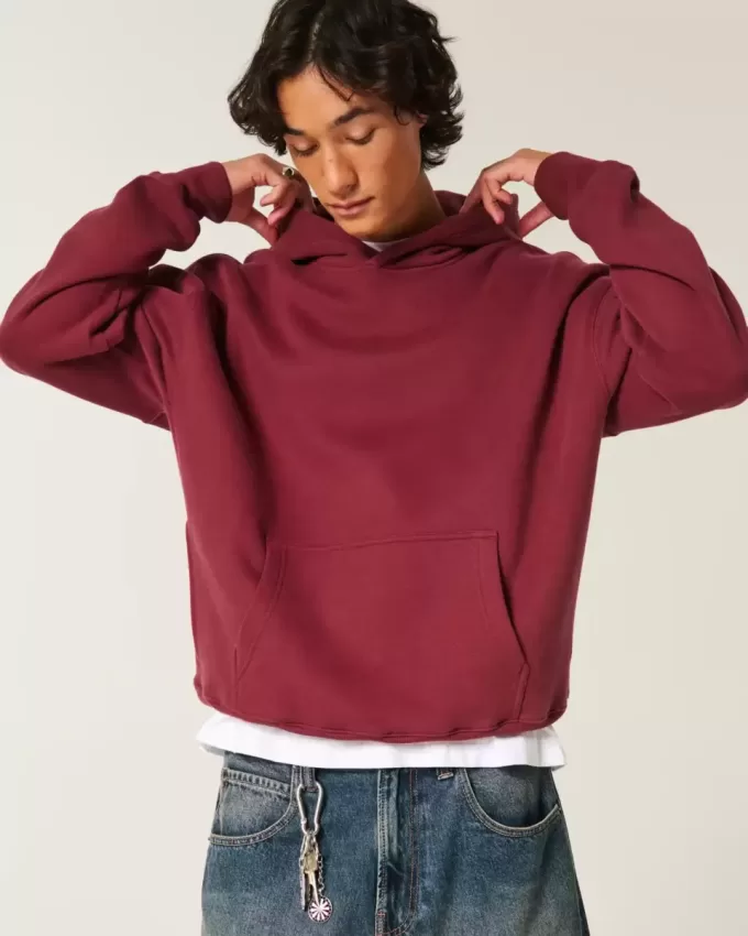 Kastenförmiger Kapuzenpullover Kastenförmiger Kapuzenpullover