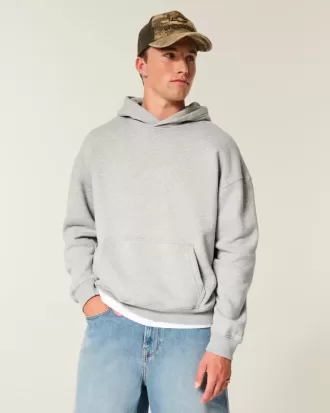 Kastenförmiger Kapuzenpullover