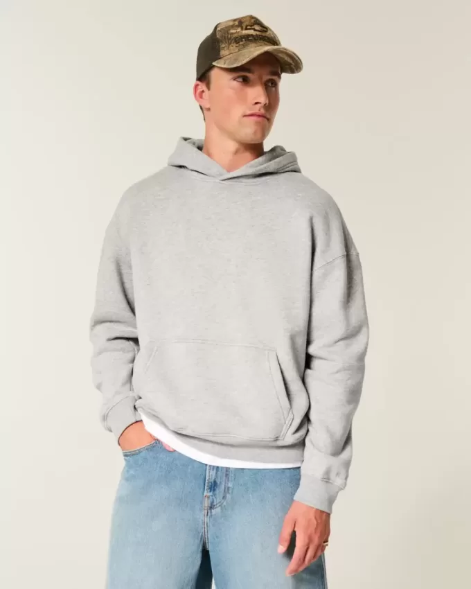Kastenförmiger Kapuzenpullover Kastenförmiger Kapuzenpullover