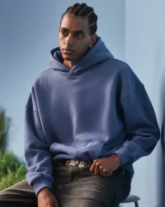 Kastenförmiger Kapuzenpullover