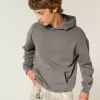 Kastenförmiger Kapuzenpullover
