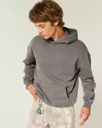 Kastenförmiger Kapuzenpullover