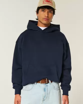 Kastenförmiger Kapuzenpullover