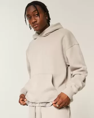 Kastenförmiger Kapuzenpullover