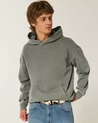 Kastenförmiger Kapuzenpullover