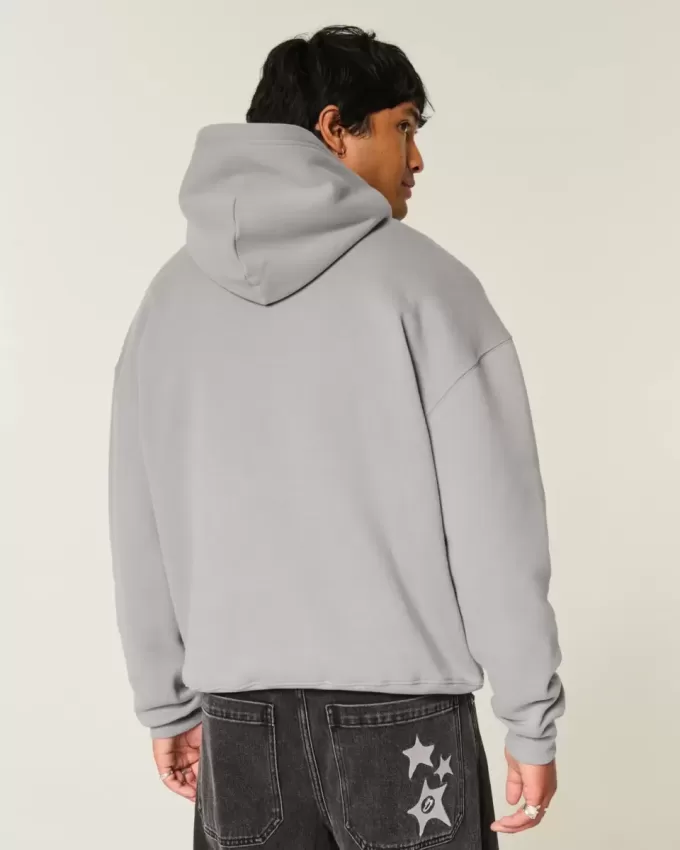 Kastenförmiger Kapuzenpullover Kastenförmiger Kapuzenpullover