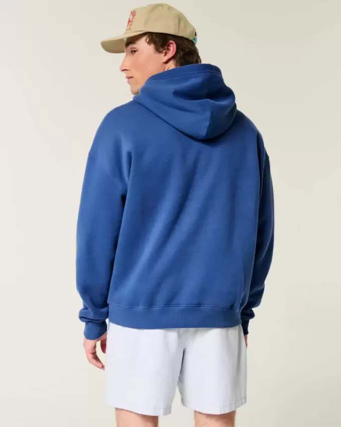 Kastenförmiger Kapuzenpullover Kastenförmiger Kapuzenpullover
