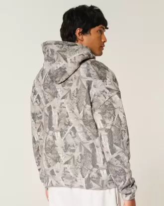 Kastenförmiger Kapuzenpullover