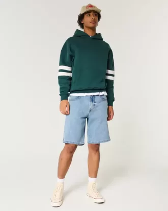 Kastenförmiger Kapuzenpullover