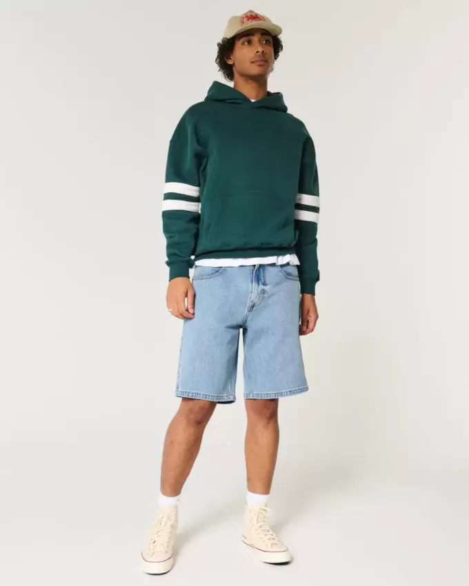 Kastenförmiger Kapuzenpullover Kastenförmiger Kapuzenpullover