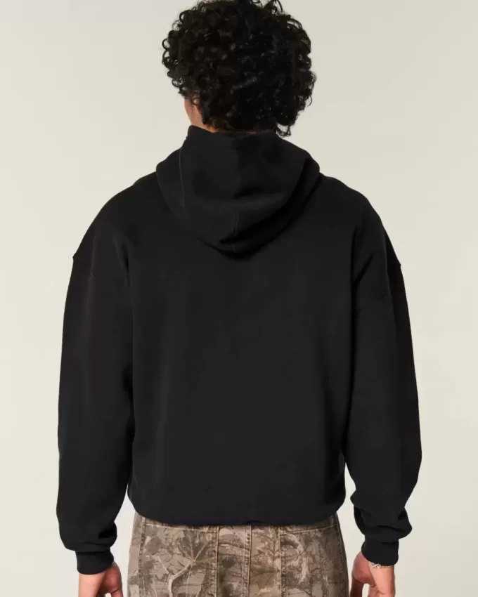 Kastenförmiger Kapuzenpullover Kastenförmiger Kapuzenpullover