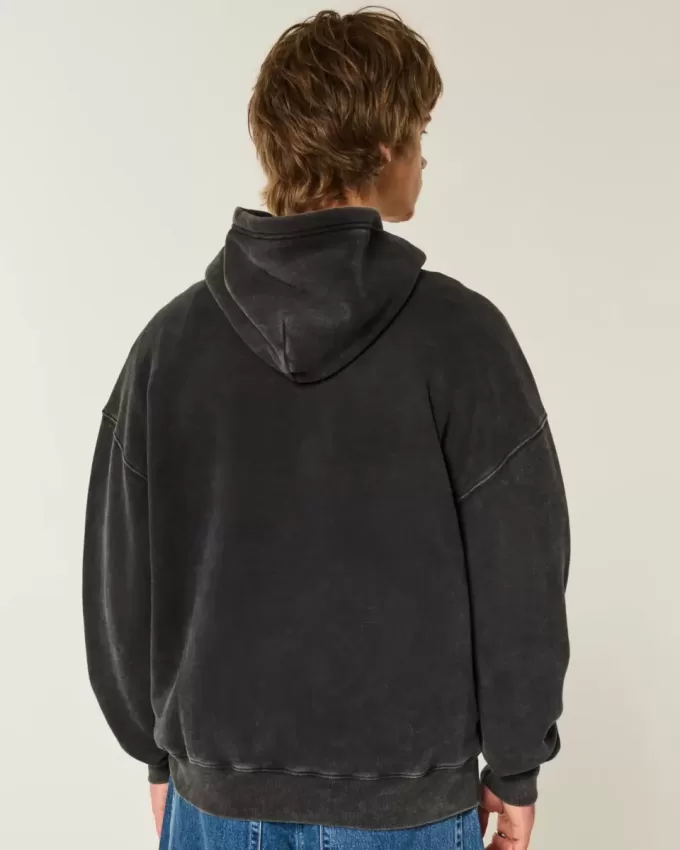 Kastenförmiger Kapuzenpullover Kastenförmiger Kapuzenpullover