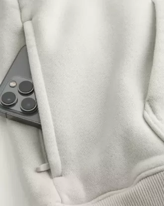 Kastenförmiger Kapuzenpullover
