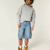 Kastenförmiger Kapuzenpullover Kastenförmiger Kapuzenpullover